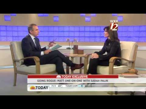 Matt Lauer interviews Sarah Palin