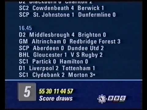 BBC1: Grandstand and Final Score (1992-03-21)