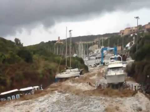 Flooding Sardinia Santa Teresa 4/09/2012.