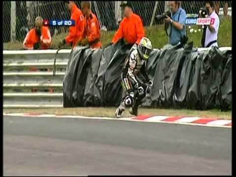 BSB British Superbikes Eurosport crash compilation