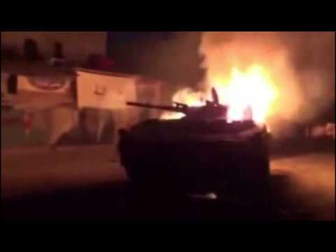 Syria - FSA Attack Syrian Army Convoy (15/November/2012)