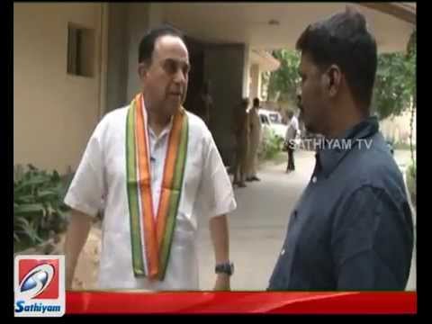 Subramanian Swamy interview on Sathiyam Tv