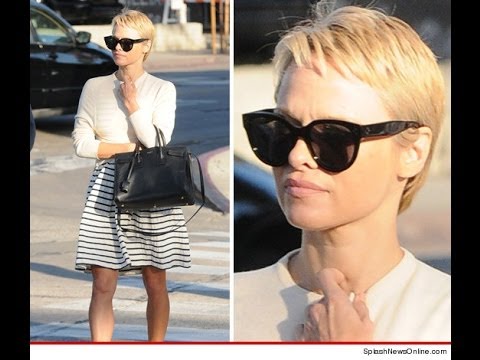 Pamela Anderson 2013 Pixie Haircut Tutorial