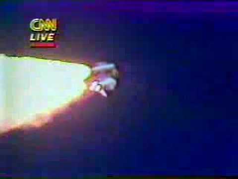 Challenger Disaster Live on CNN