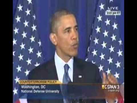 WATCH: President Obama Major Speech On Drones, Guantanamo, And Counter-Terrorism 5/23/2013