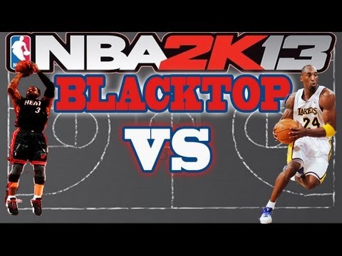 Dwyane Wade vs Kobe Bryant - NBA 2K13 BLACKTOP GAMEPLAY