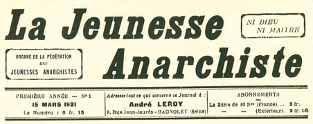 La Jeunesse Anarchiste