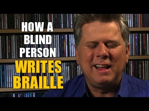 How Blind People Write Braille