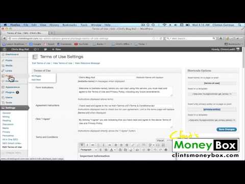 How to install Terms Of Use plugin for Wordpress