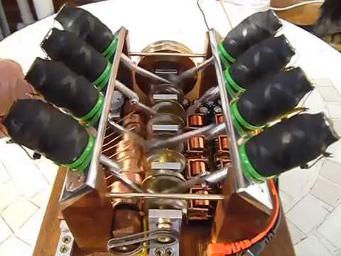 V8 solenoid engine