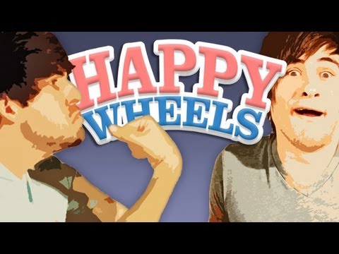 SMOSH PLAYS HAPPY WHEELS (Gametime with Smosh)