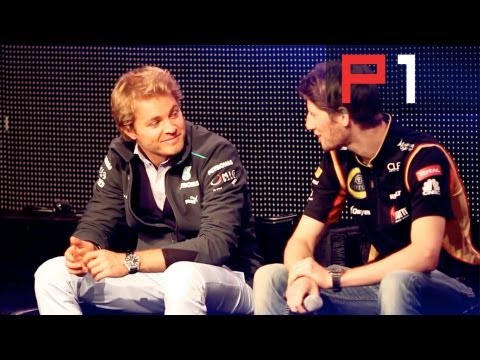 Q&A with top F1 drivers - Nico Rosberg & Romain Grosjean