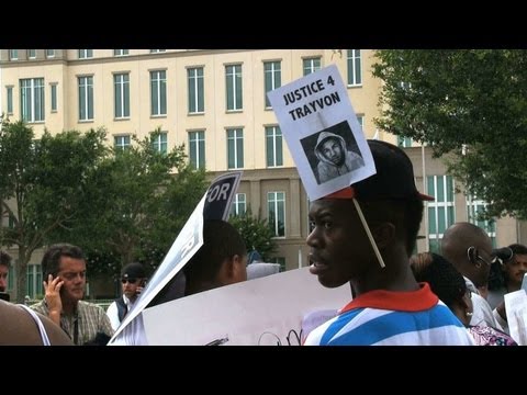 Protesters await George Zimmerman verdict