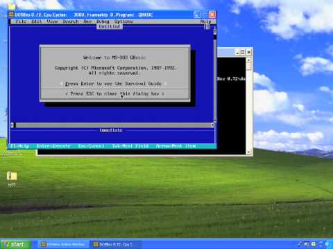 Running DOS Programs on Windows XP, Vista, 7, Windows 8 (W8) With DOSBox - Free Download Link