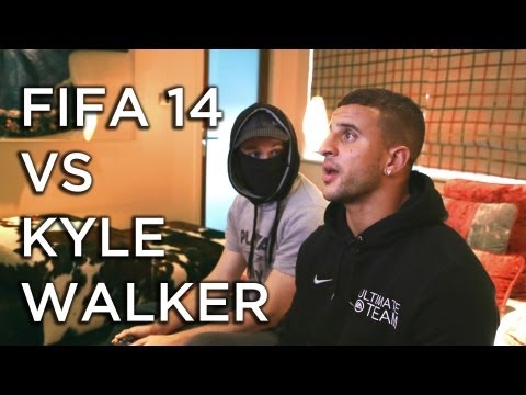 FIFA 14 Launch: Kyle Walker v Fifa Playa