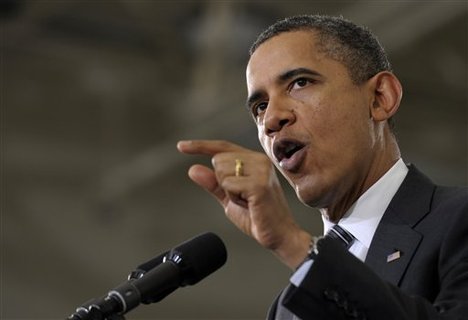 President Barack Obama speaks about the "Community College to Career Fund" and his 2013 budget at Monday, Feb. 13, 2012, Northern Virginia Community College in Annandale, Va.