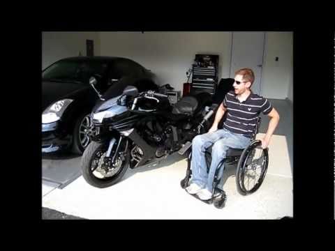 Motorcycle Modified for a Paraplegic