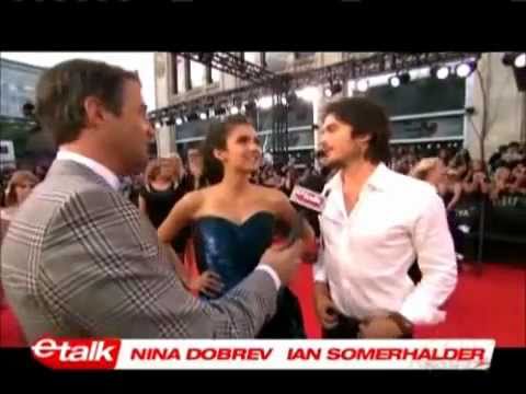 Ian Somerhalder & Nina Dobrev on Etalk