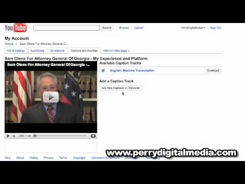 How to upload a transcript to YouTube videos to improve SEO - Perry Digital Media - Video Tips.mp4