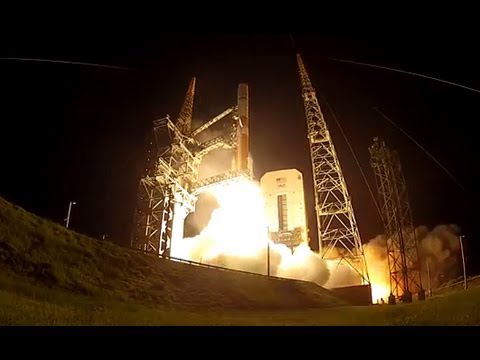 UP CLOSE! A ULA Delta IV Medium+ Rocket Launches WGS-6 Spacecraft, Video Using A GoPro