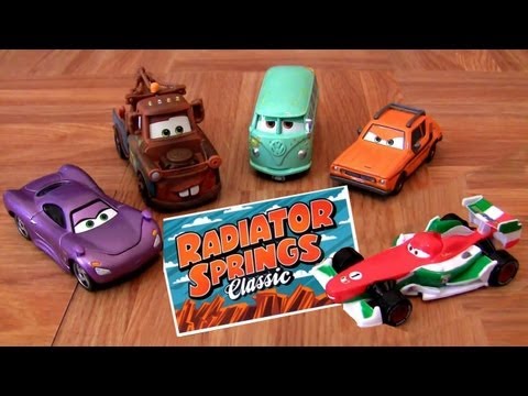 Cars 2 Race Team Fillmore, Race Team Mater, Francesco Bernoulli Disney Pixar  toys by Blucollection