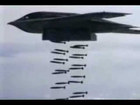 B-1 B-2 & B-52 Doing Heavy Carpet Bombing