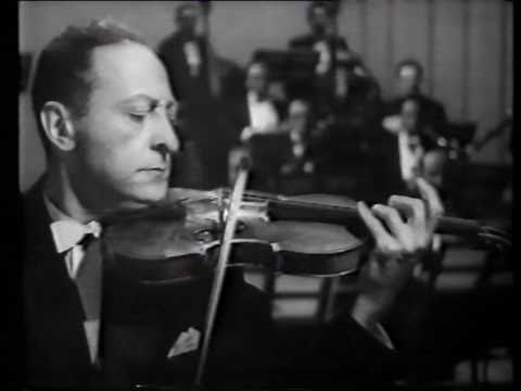 Jasha Heifetz plays Tchaikovsky's Violin Concerto in D (1st mov) at Carnegie Hall, in 1947