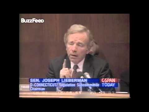 CT. Senator Joe Lieberman in 1993 Saying He Would Like To Ban Video Games