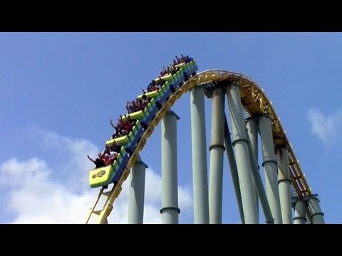 Steel Eel off-ride HD SeaWorld San Antonio