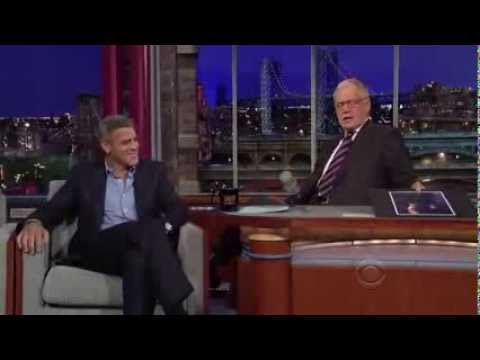 David Letterman show - George Clooney