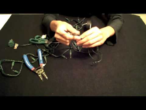 How to Shorten Christmas Lights & Remove the Top Plug