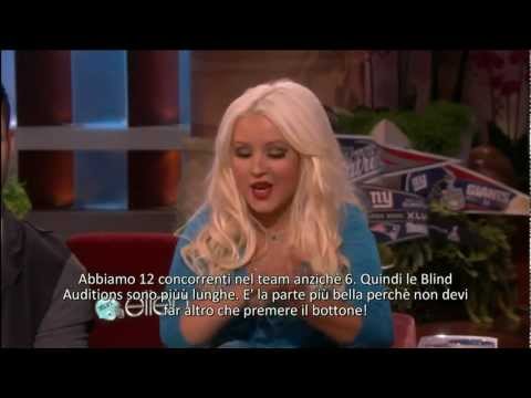 The Ellen DeGeneres Show - Intervista a Christina Aguilera, Adam Levine e Blake Shelton