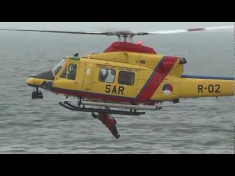 SAR (Search and Rescue) Katwijk 2012 with Agusta Bell 412