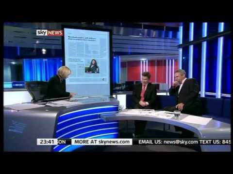 Sky News presenters crack up Live on TV