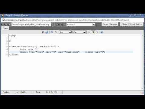 PHP Tutorials: Sending a SMS message using PHP (Part 1)