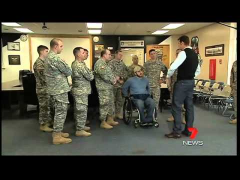 Ben Roberts-Smith visits US Army base