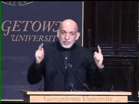 President Karzai's remarks at Georgetown University