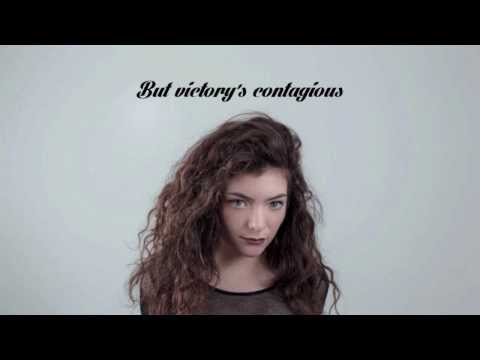 Glory and Gore - LORDE (HD Lyrics)