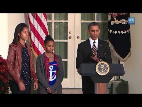 Obama Pardons Turkey 2012-Full Video