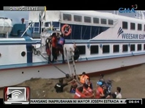 24Oras: Aktwal na pagsagip sa mga pasahero ng fast craft sa Ormoc, Leyte