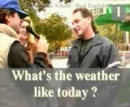 Real English® 12 Subtitled - What's the weather like? CC Double