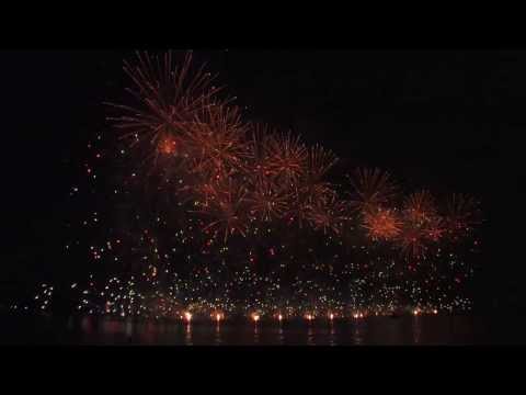 HD| Fête du lac 2013 - bouquet final -  Annecy, France - Luso Pirotecnia - feu artifice - fireworks