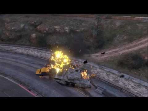 GTA 5: MILITARY TANK EPIC RAMPAGE SHOOTING DOWN POLICE HELICOPTERS + MORE (M1 AbramS)