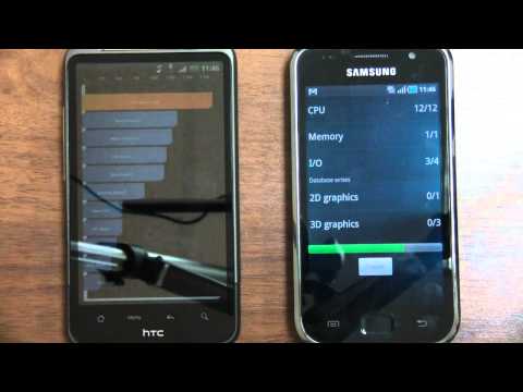 Quadrant - HTC Desire HD vs Samsung Galaxy S