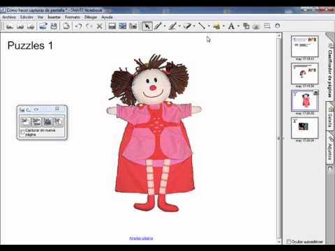 Smart Notebook 10. Tutorial 16: Capturas de pantalla