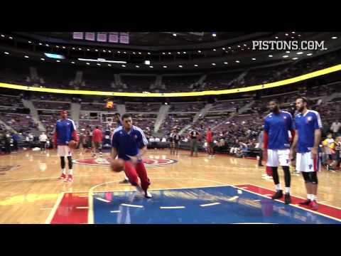 Detroit Pistons | Tony Mitchell's Pre-game Dunk