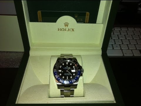 Rolex GMT Master II (Black/Blue Bezel) 116710BLNR Unboxing