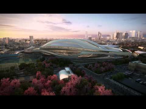 Japan National Stadium -- Tokyo 2020 Olympic Stadium -- by Zaha Hadid Architects