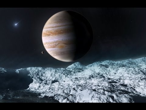 Europa Jupiter Moon's Subsurface Ocean of Water [HD]