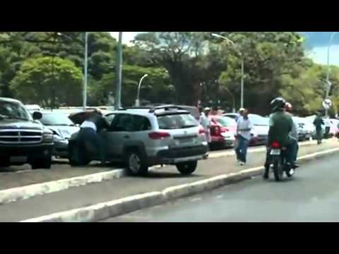 Angry Woman vs Bike